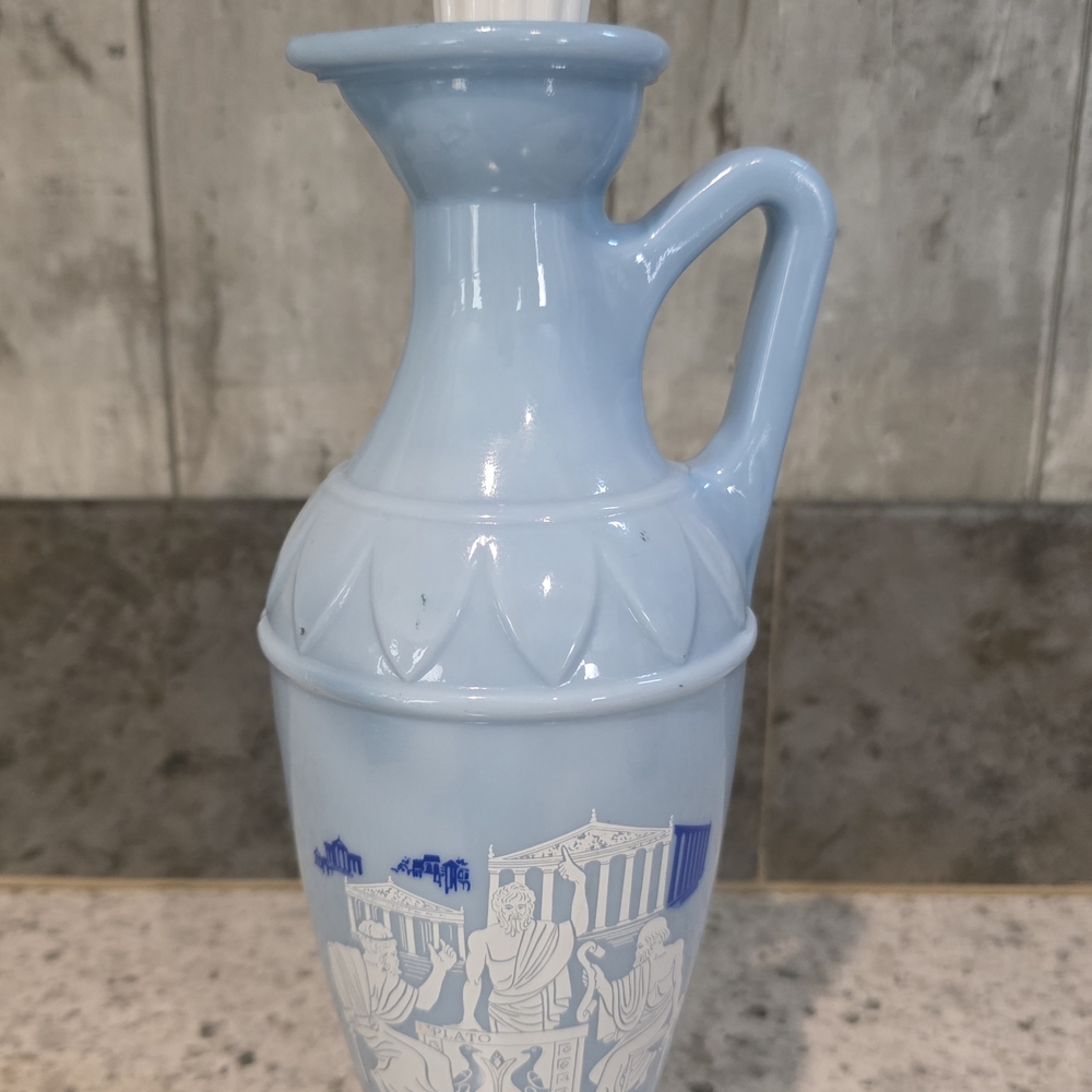 Vintage Jim Beam Milk Glass Decanter